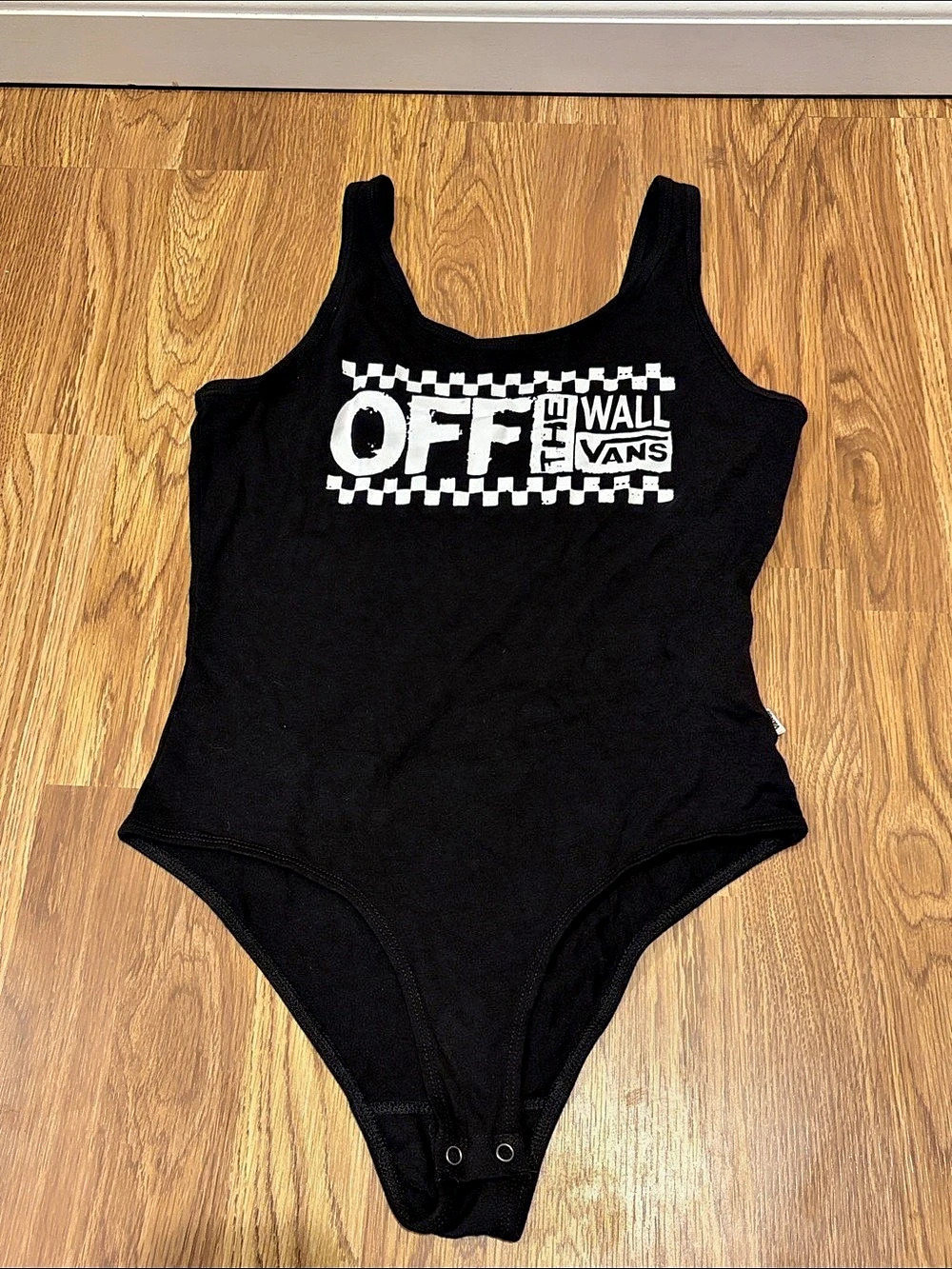 Vans Checkerboard Tank Bodysuit Medium